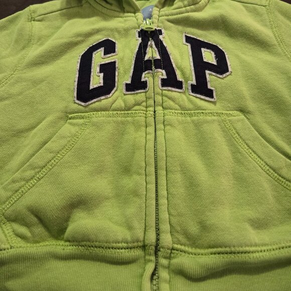 Hoodie Baby Gap 12-18 Month Zip Up Hooded Sweater 100% Cotton Lining - Picture 3 of 6